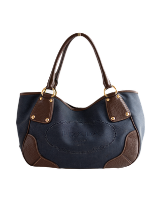 Prada Jacquard Tote Bag
