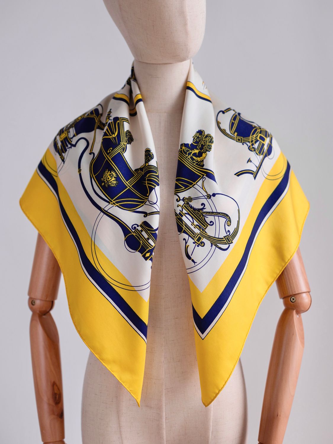 Hermès Ex Libris Silk Scarf from 1946