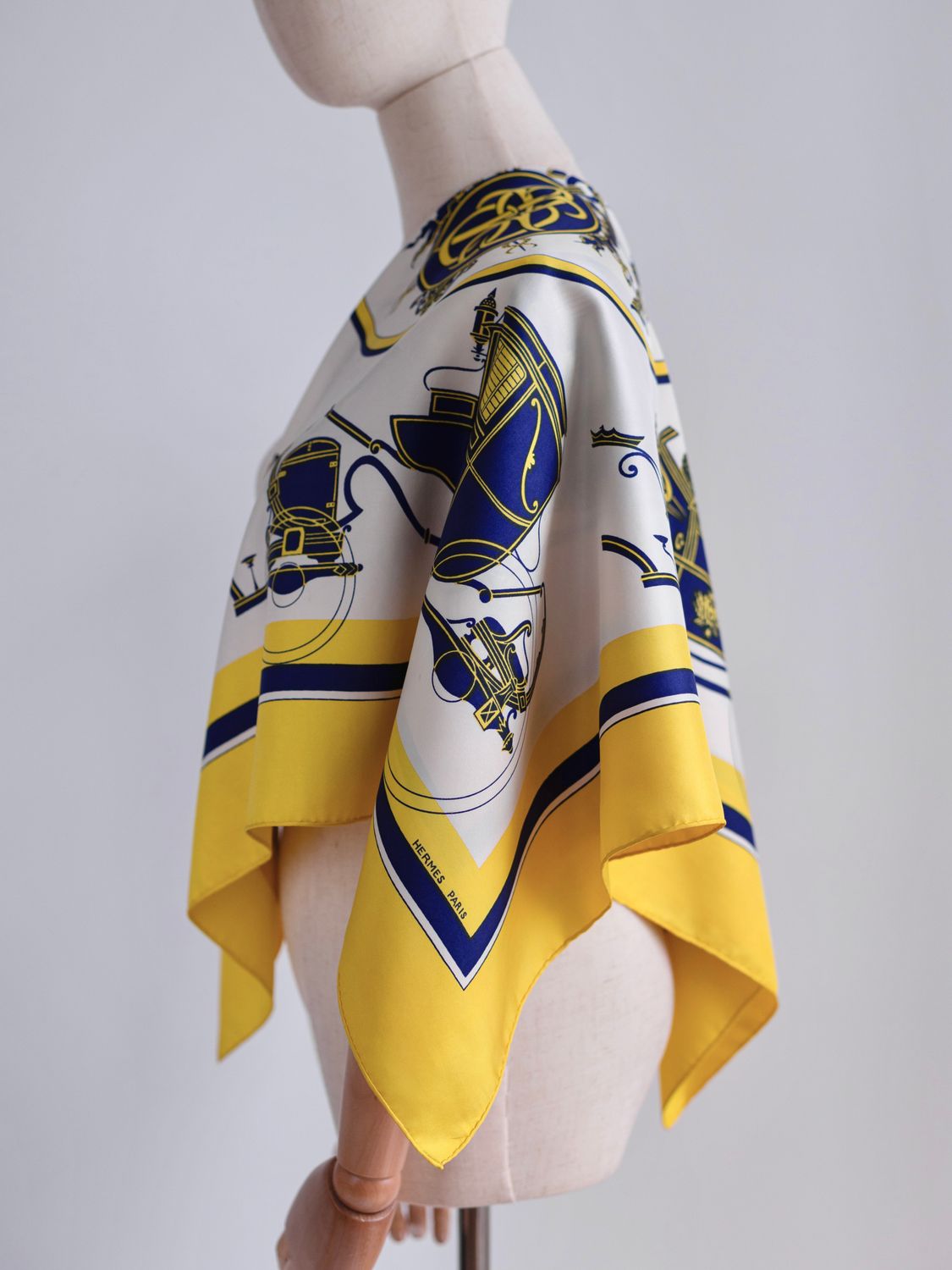 Hermès Ex Libris Silk Scarf from 1946