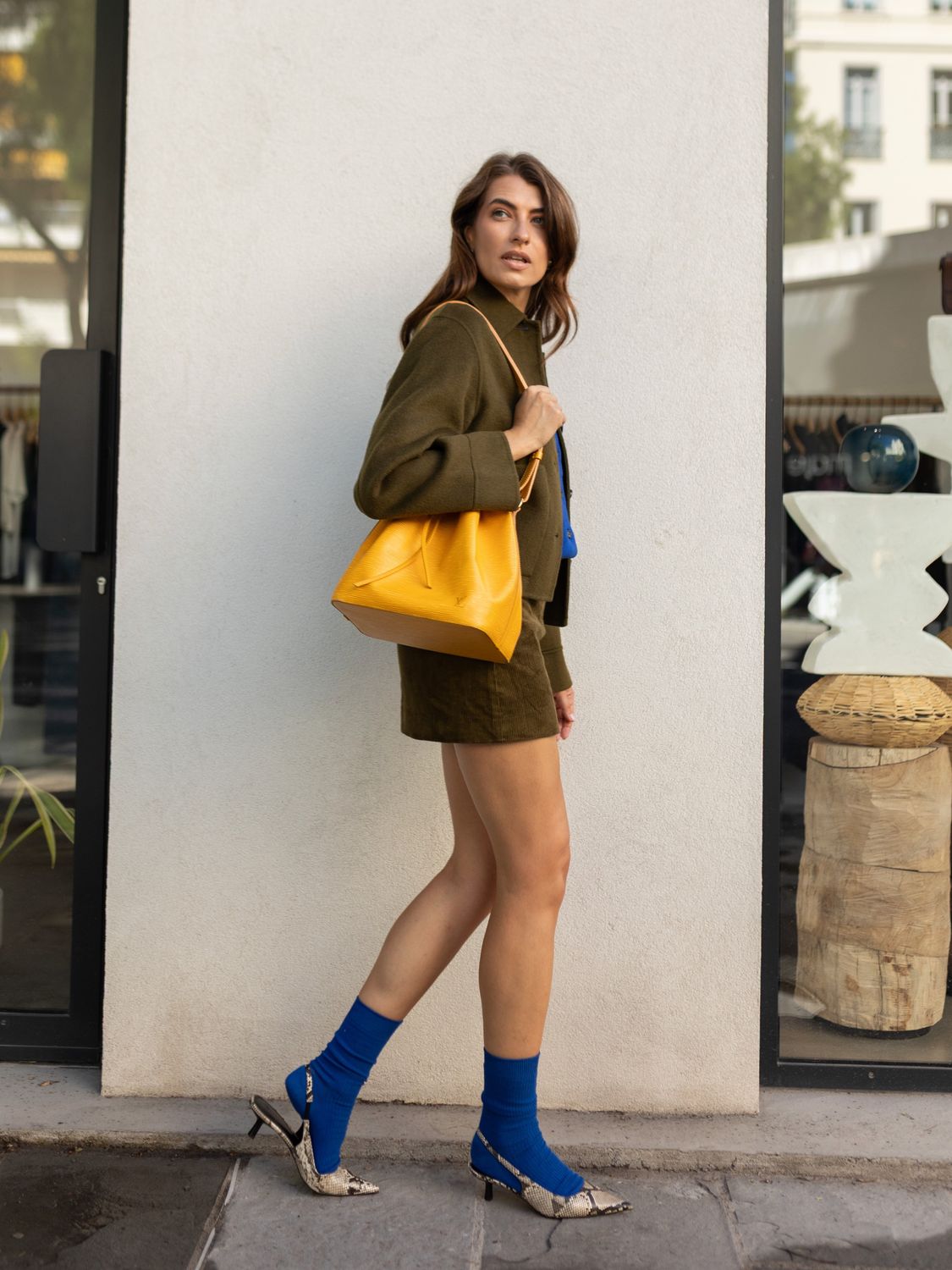 Louis Vuitton Noé Yellow Bag