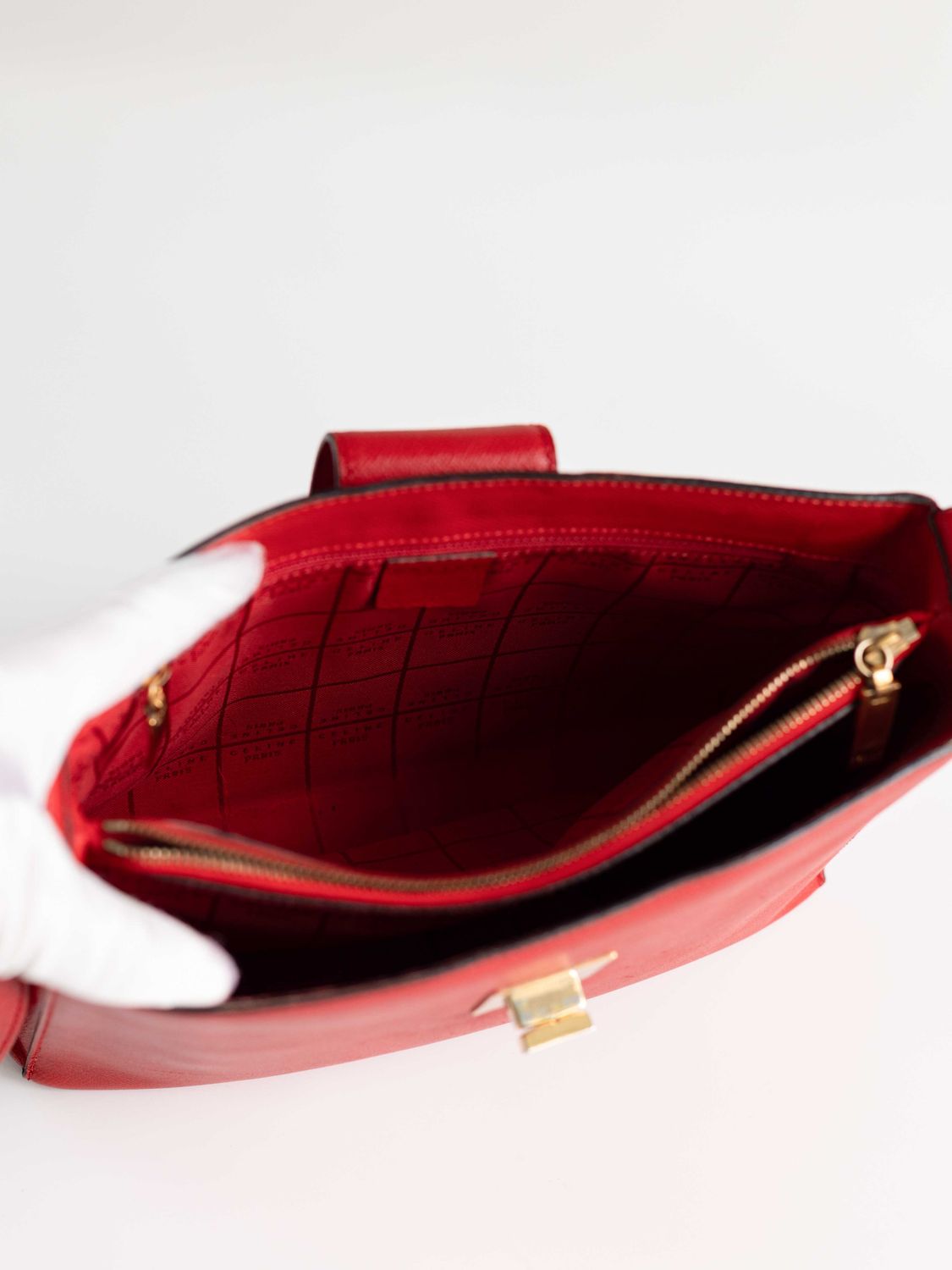 Celine Red Flap Bag