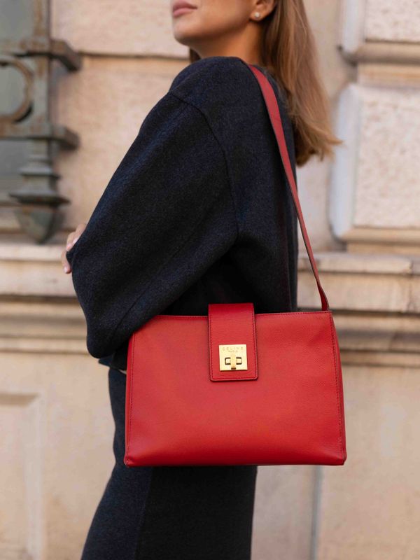 Celine Red Flap Bag