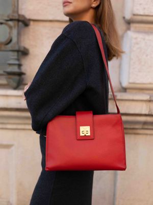Celine Red Flap Bag