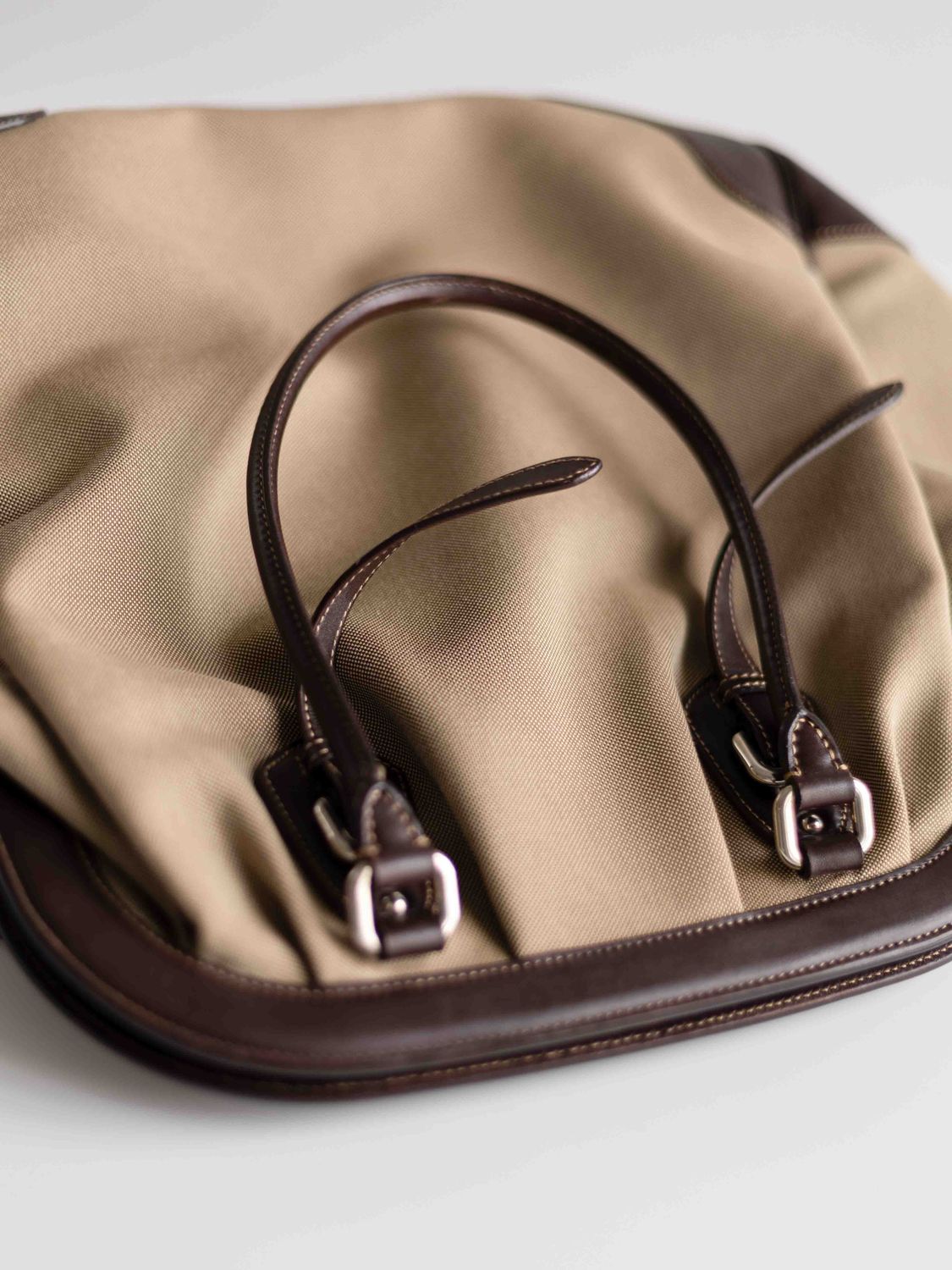 Prada Brown Jacquard Bag