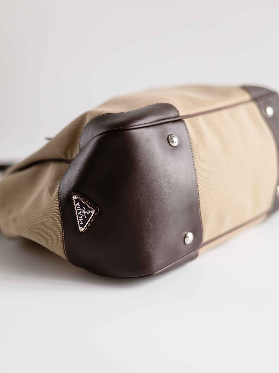 Prada Brown Jacquard Bag