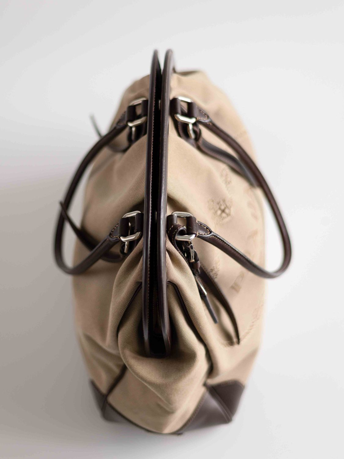 Prada Brown Jacquard Bag