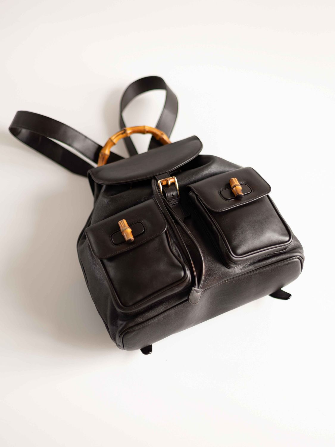 Gucci Bamboo Brown Backpack