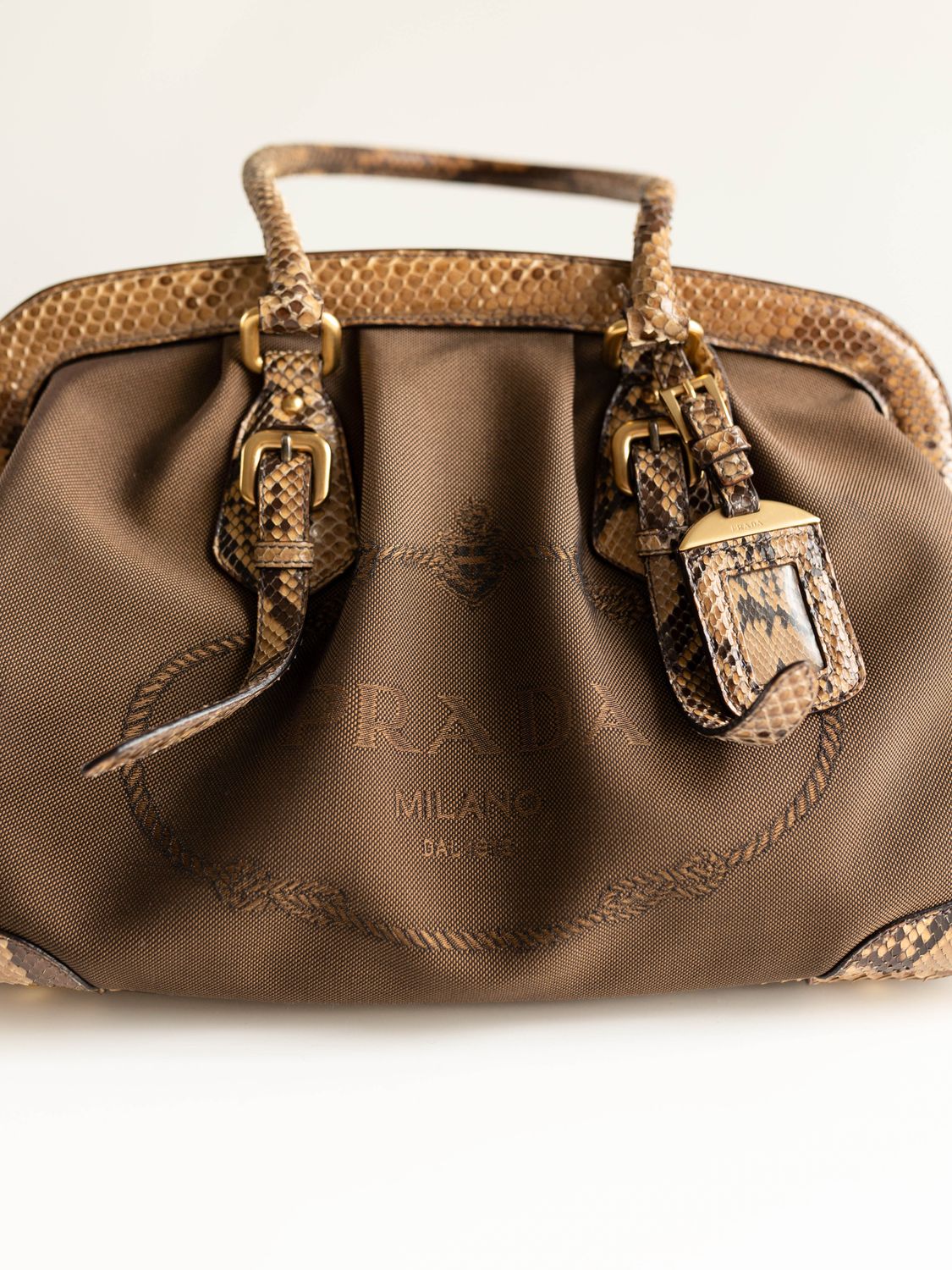 Prada Python Jacquard Bag