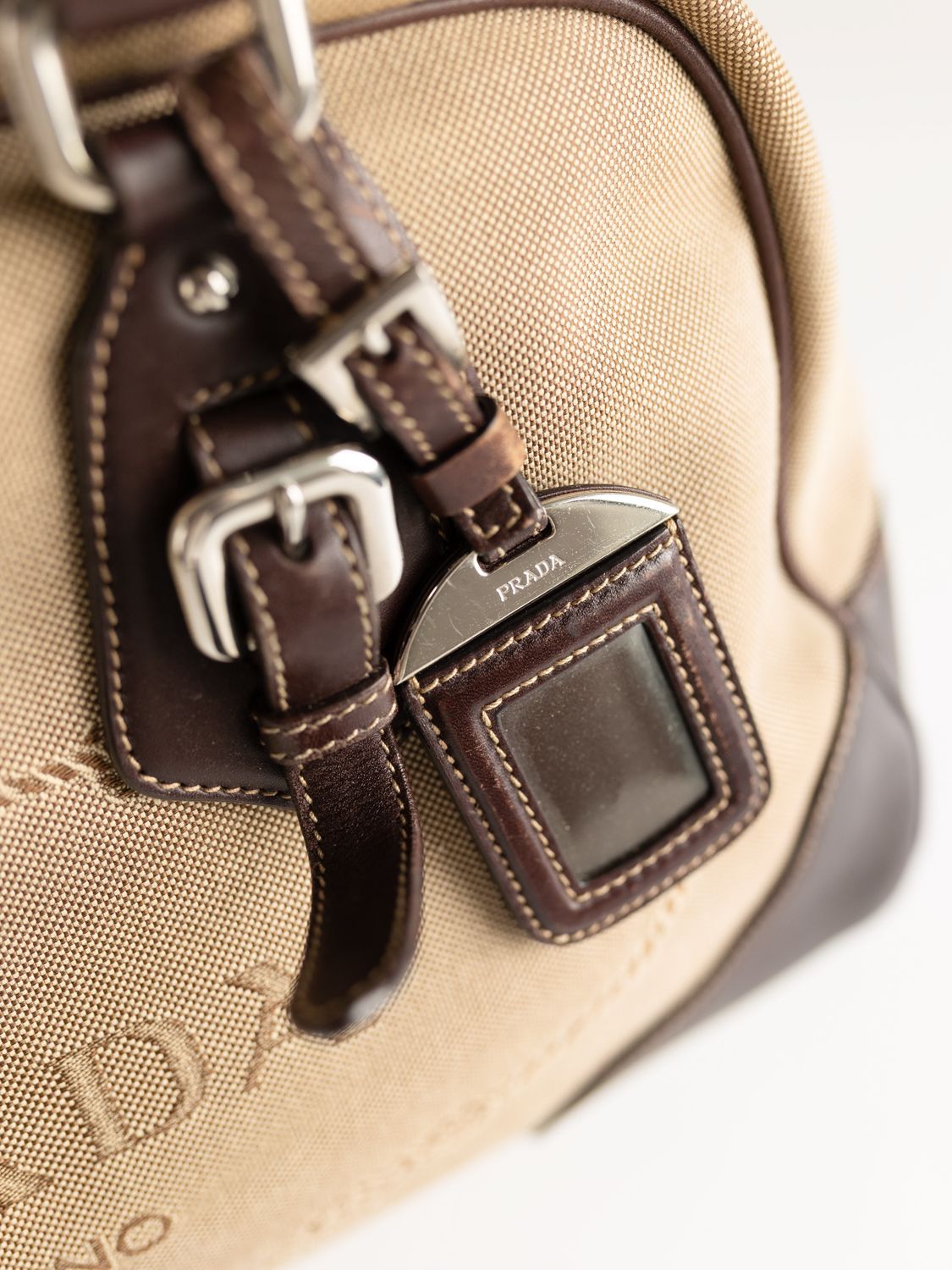 Prada Jacquard Bowling Bag