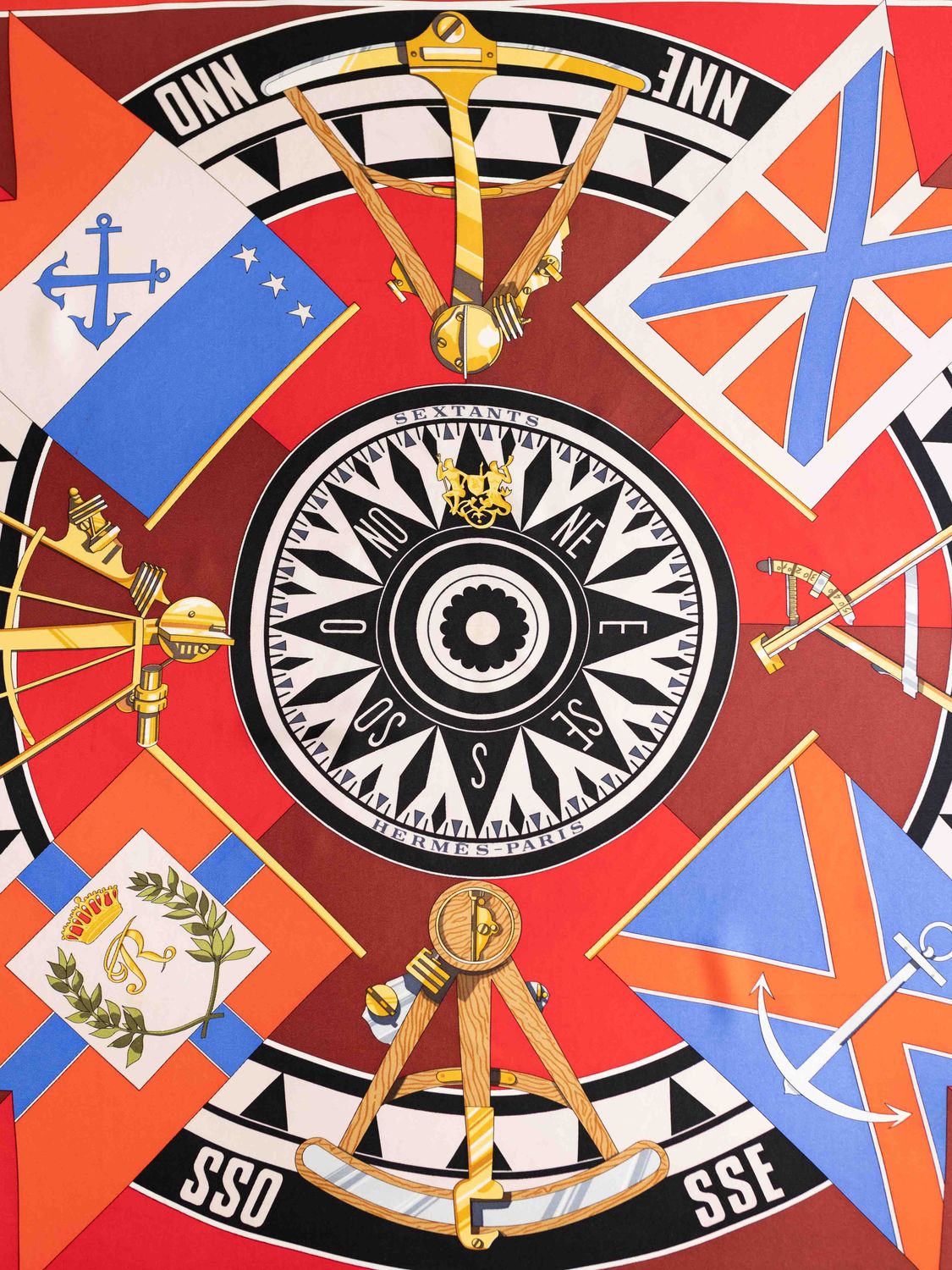 Hermès Sextants Silk Scarf