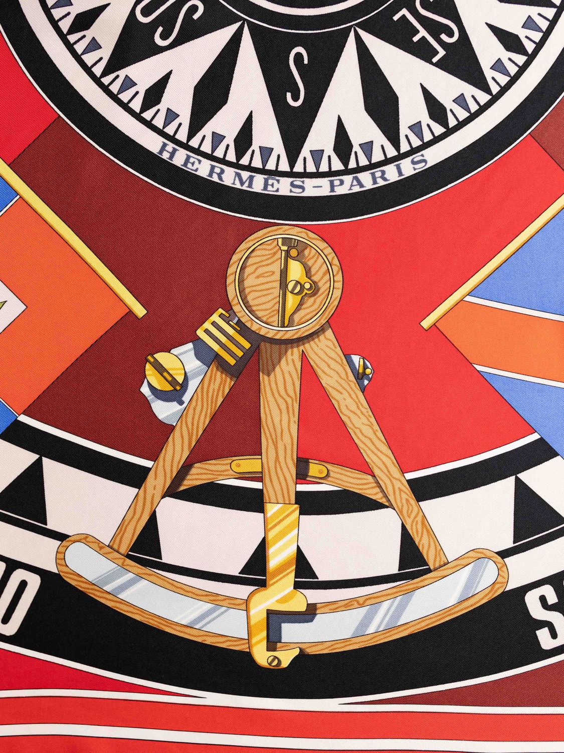 Hermès Sextants Silk Scarf