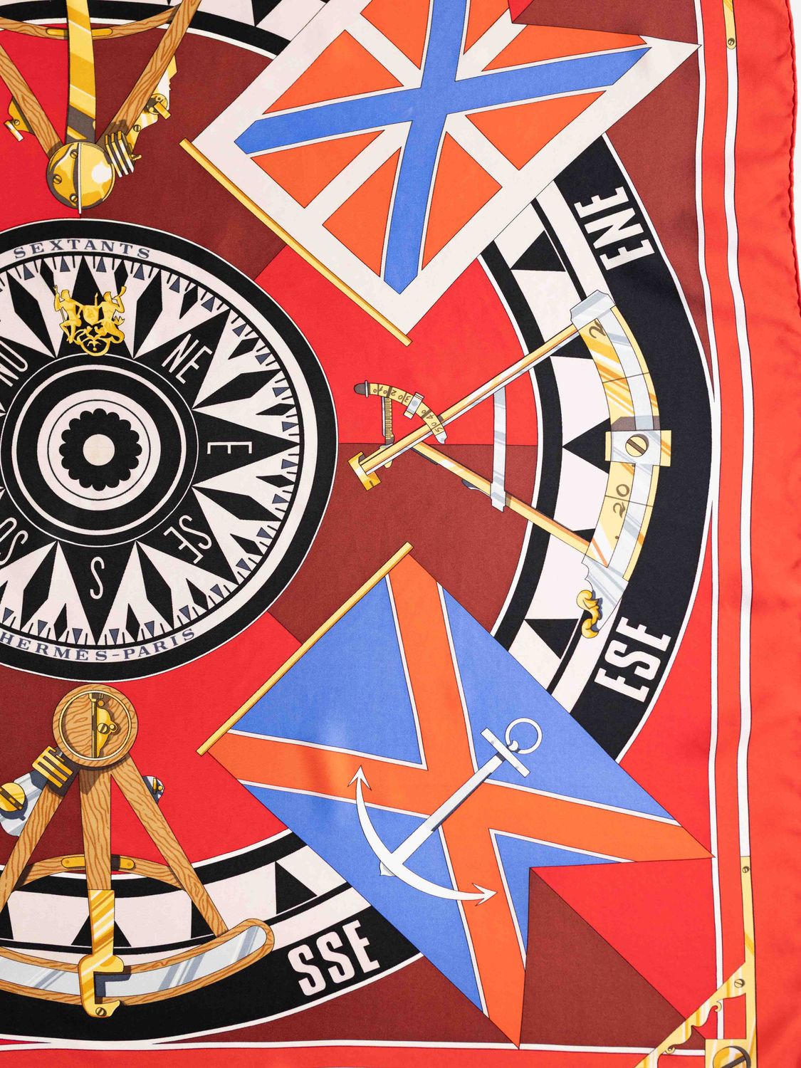 Hermès Sextants Silk Scarf