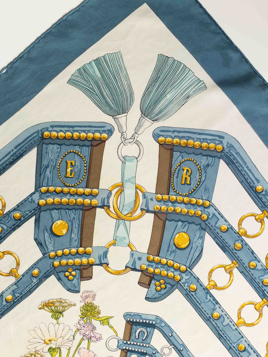 Hermès Aux Champs Silk Scarf