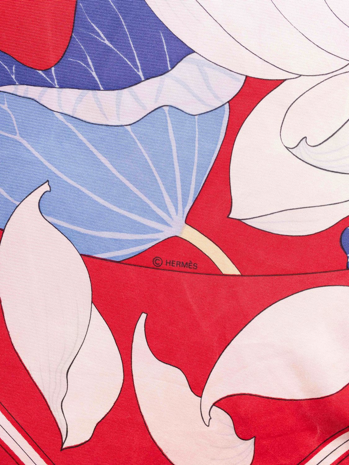 Hermès Fleurs de Lotus Silk Scarf