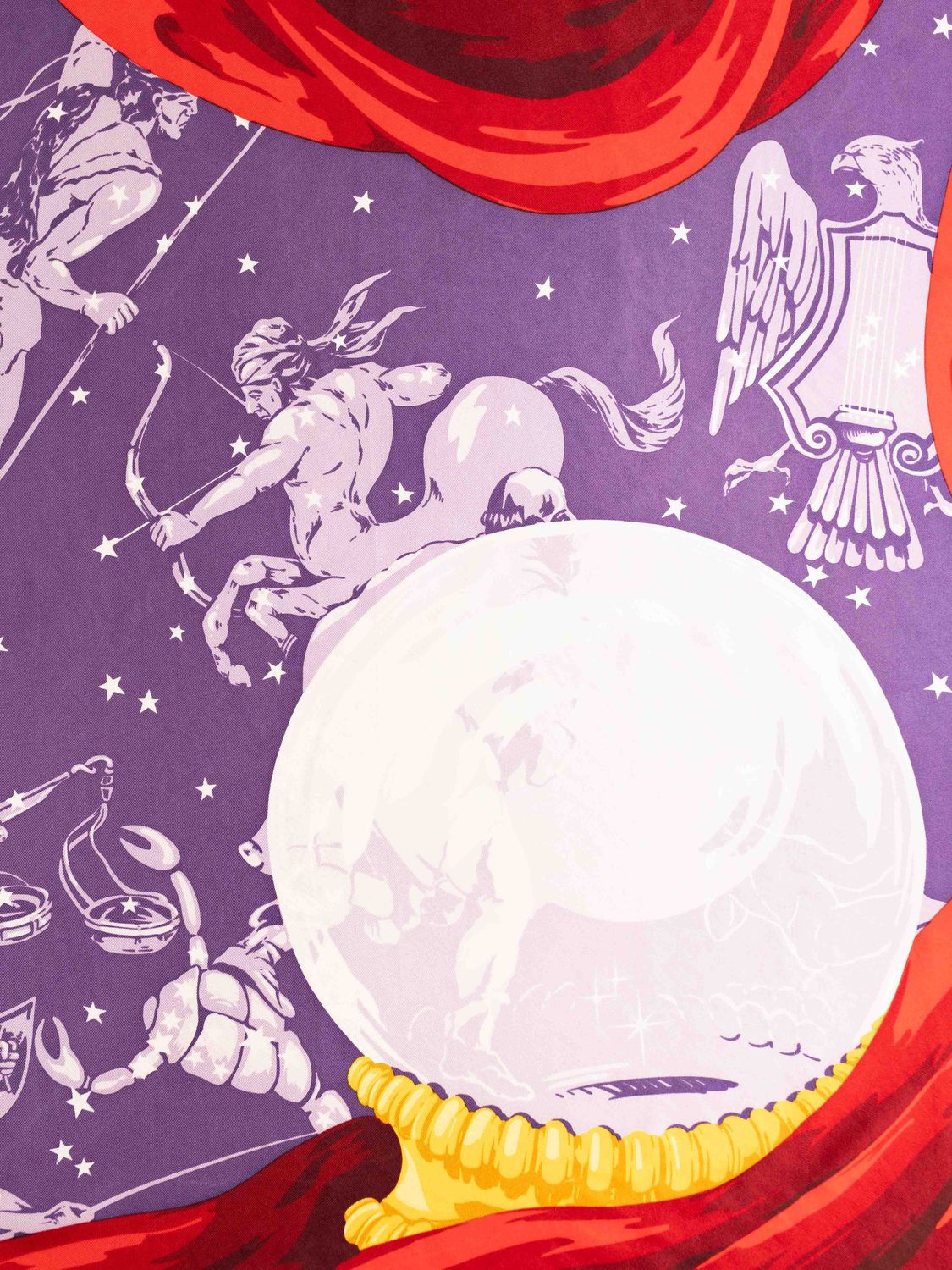 Celine Zodiac Night Silk Scarf