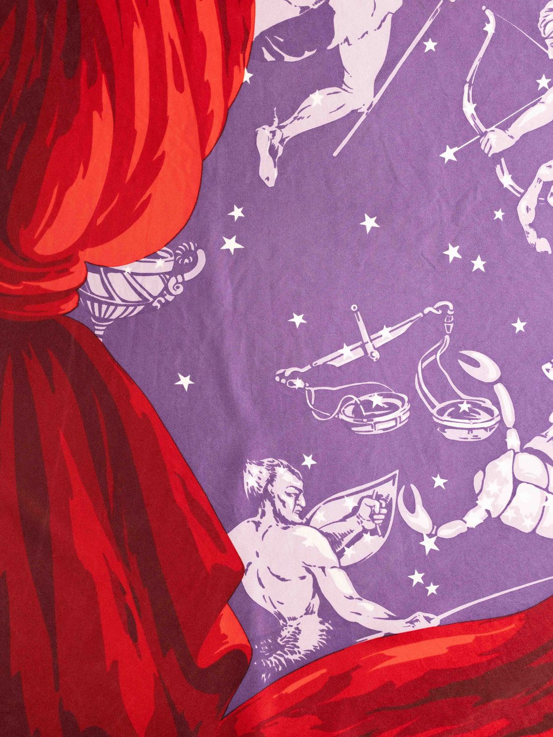 Celine Zodiac Night Silk Scarf