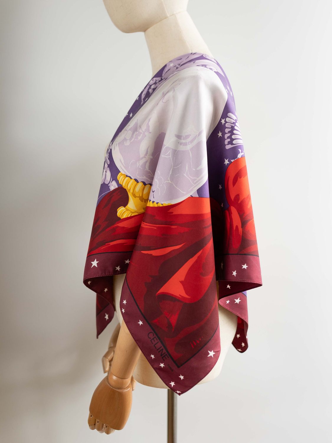 Celine Zodiac Night Silk Scarf