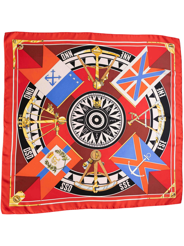 Hermès Sextants Silk Scarf