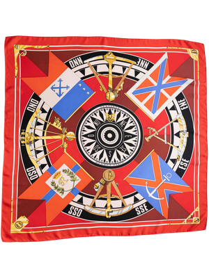 Hermès Sextants Silk Scarf
