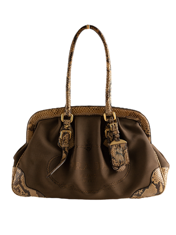 Prada Python Jacquard Bag