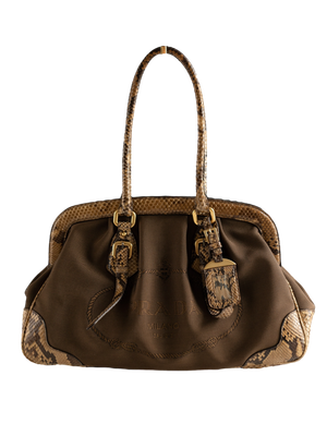 Prada Python Jacquard Bag