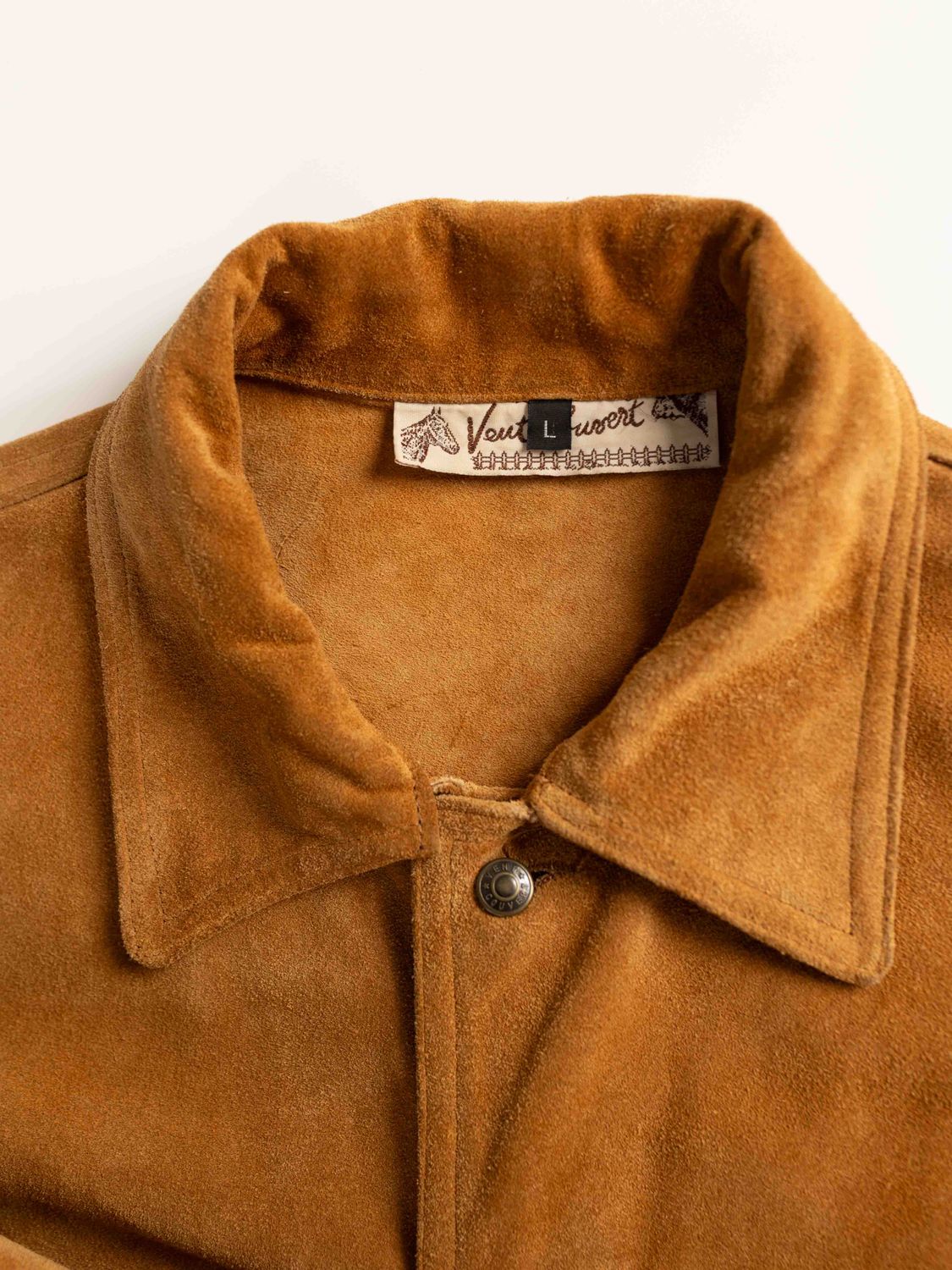 French Camel Suede Overshirt