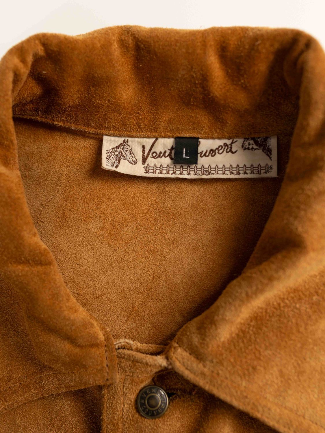 French Camel Suede Overshirt