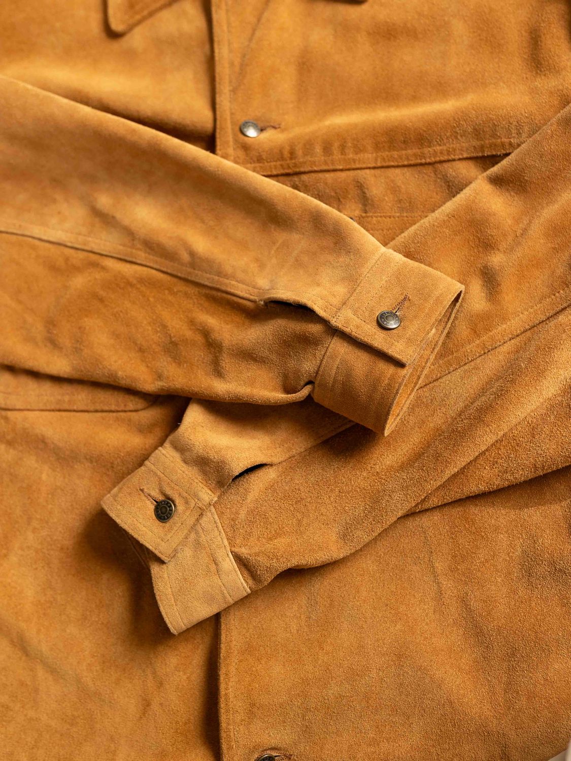 French Camel Suede Overshirt