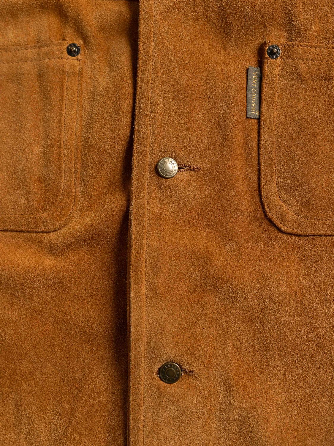 French Camel Suede Overshirt
