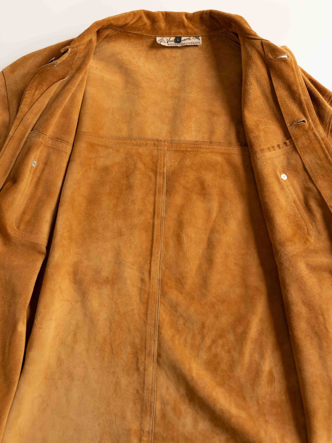 French Camel Suede Overshirt