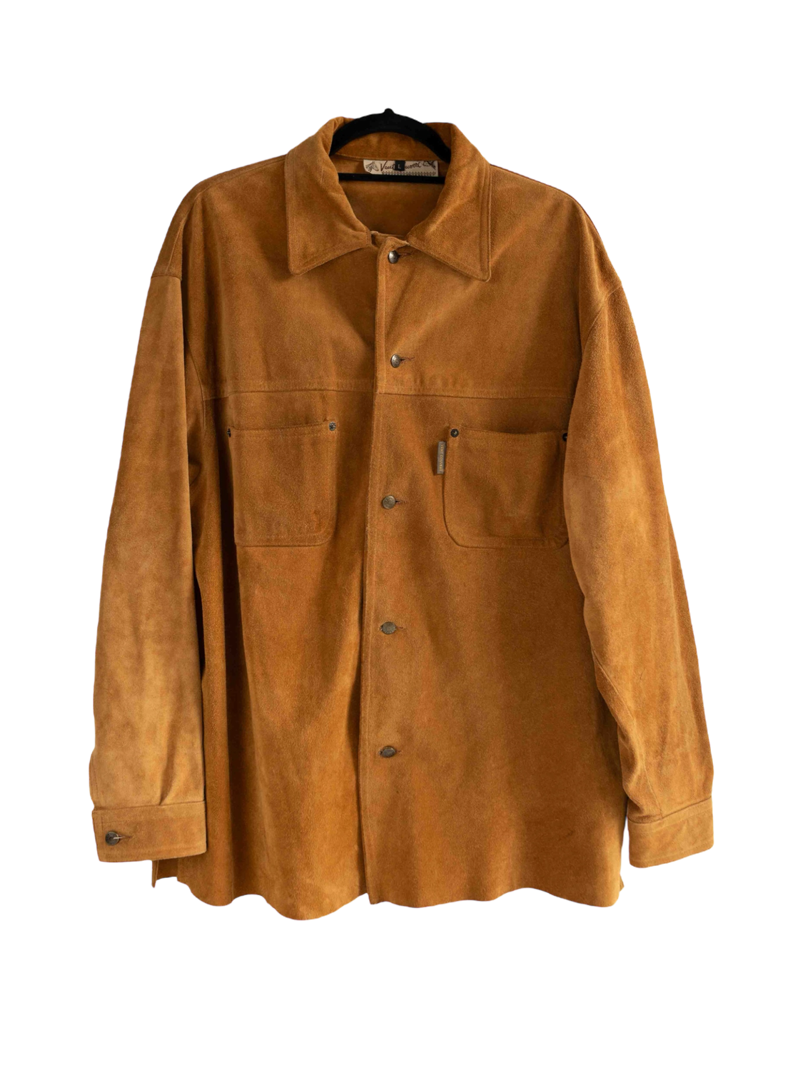 French Camel Suede Overshirt