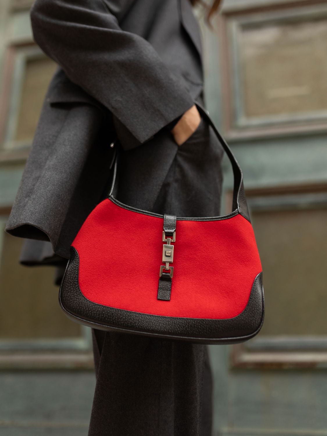 Gucci Jackie Felt Bag