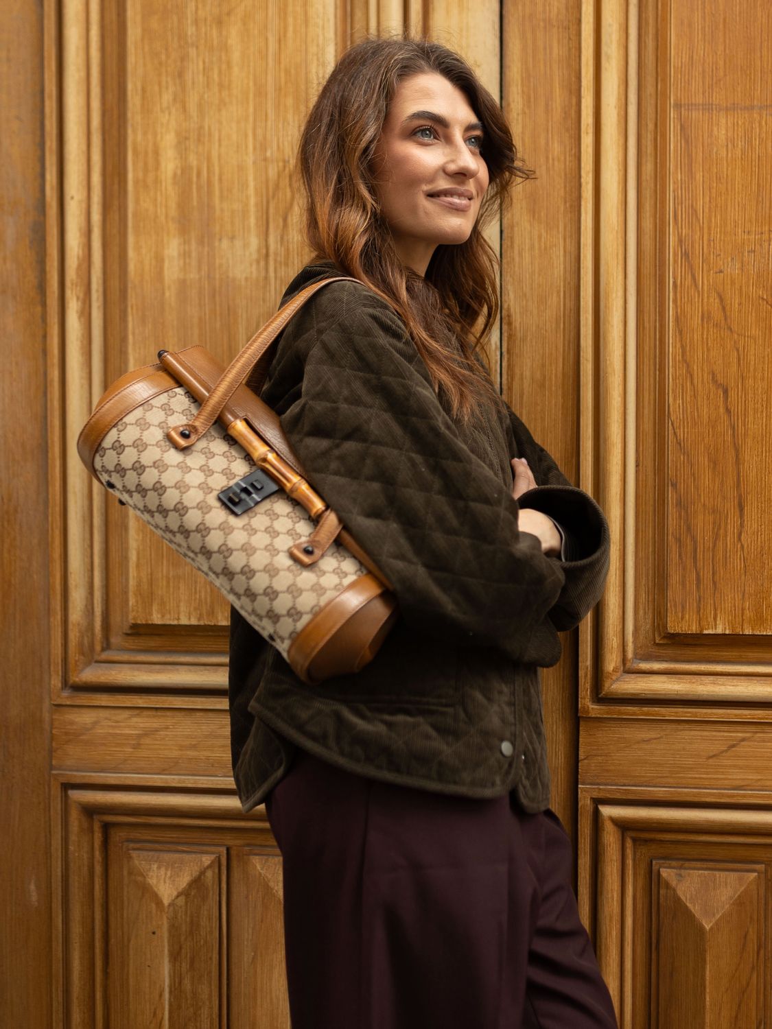 Gucci Bullet GG Supreme Beige Bag