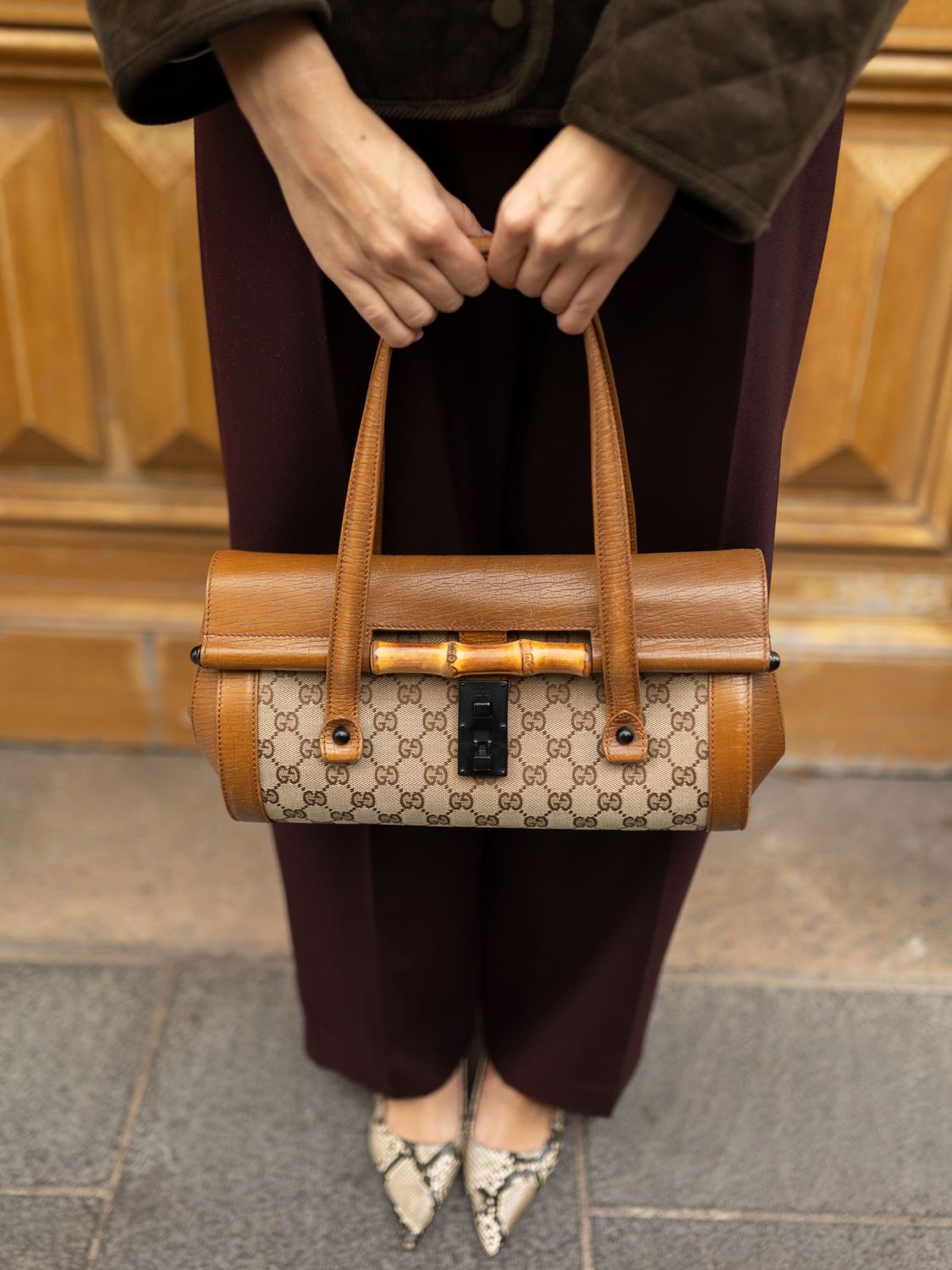 Gucci Bullet GG Supreme Beige Bag