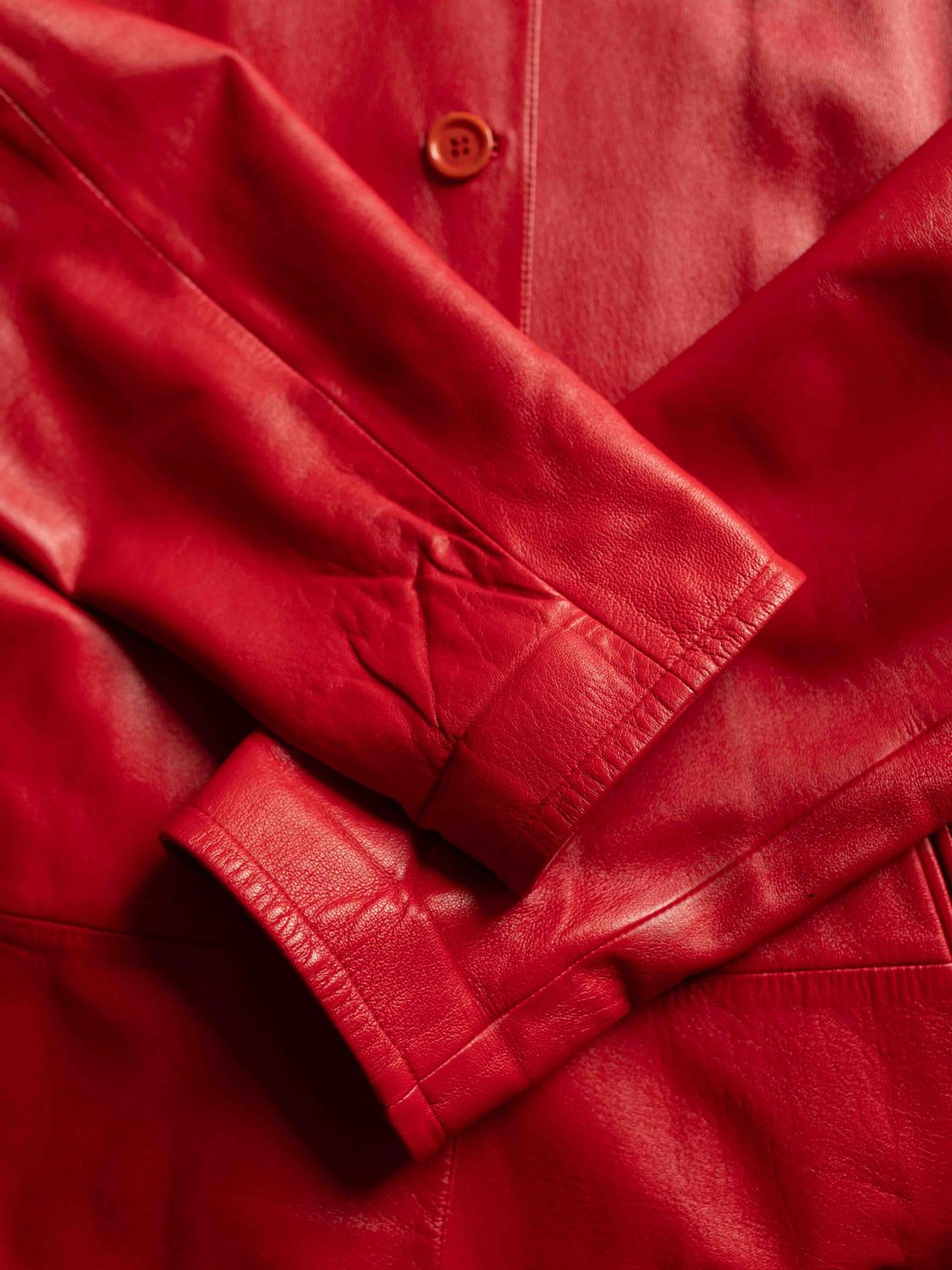 Italian Red Leather Jacket