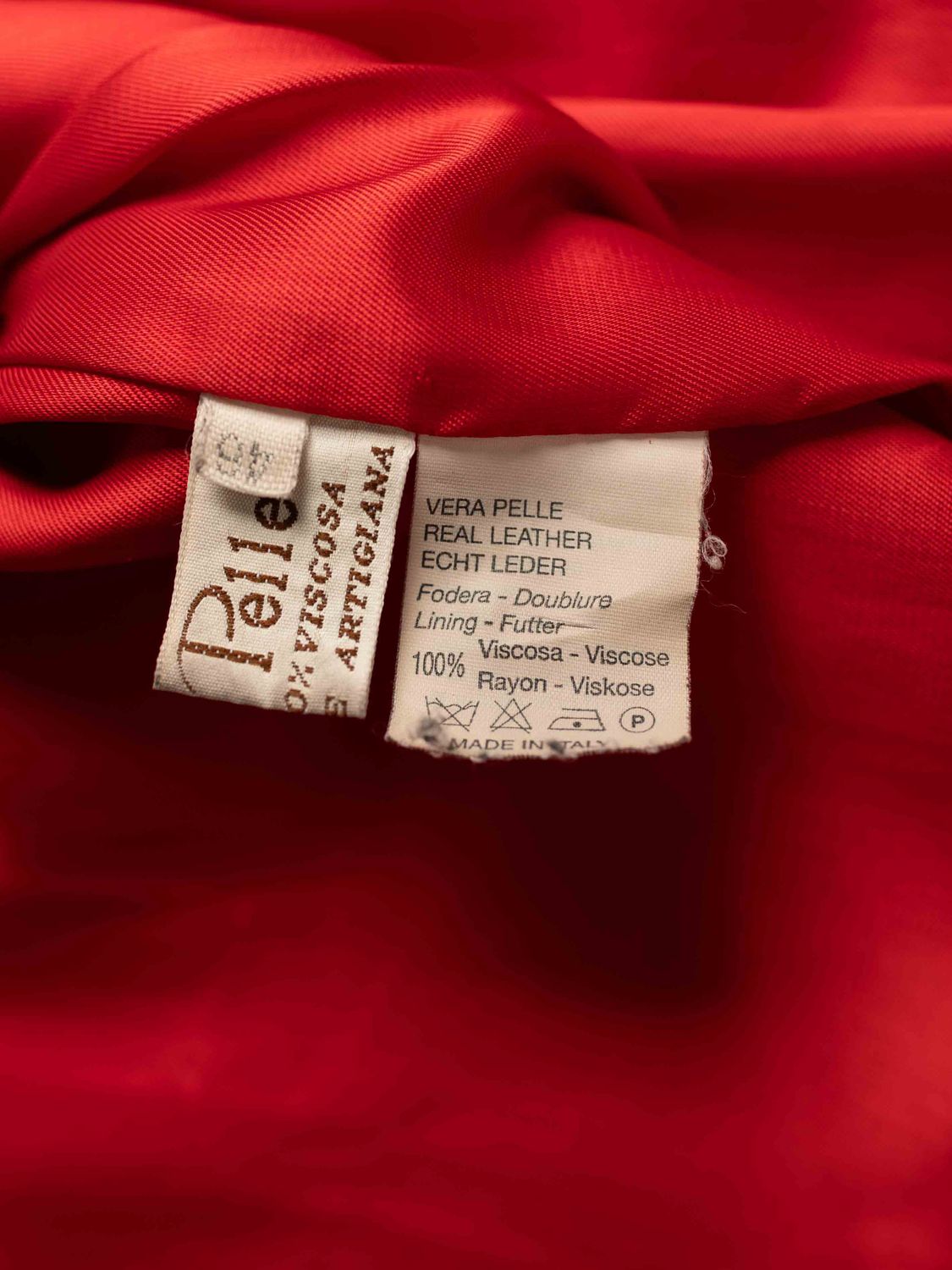 Italian Red Leather Jacket