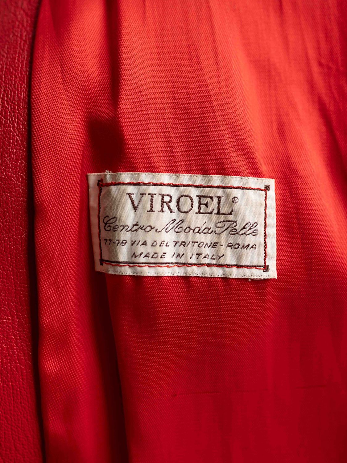 Italian Red Leather Jacket