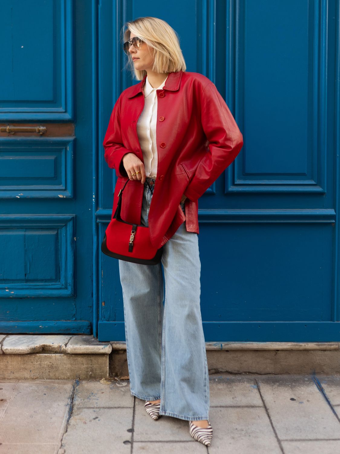 Italian Red Leather Jacket