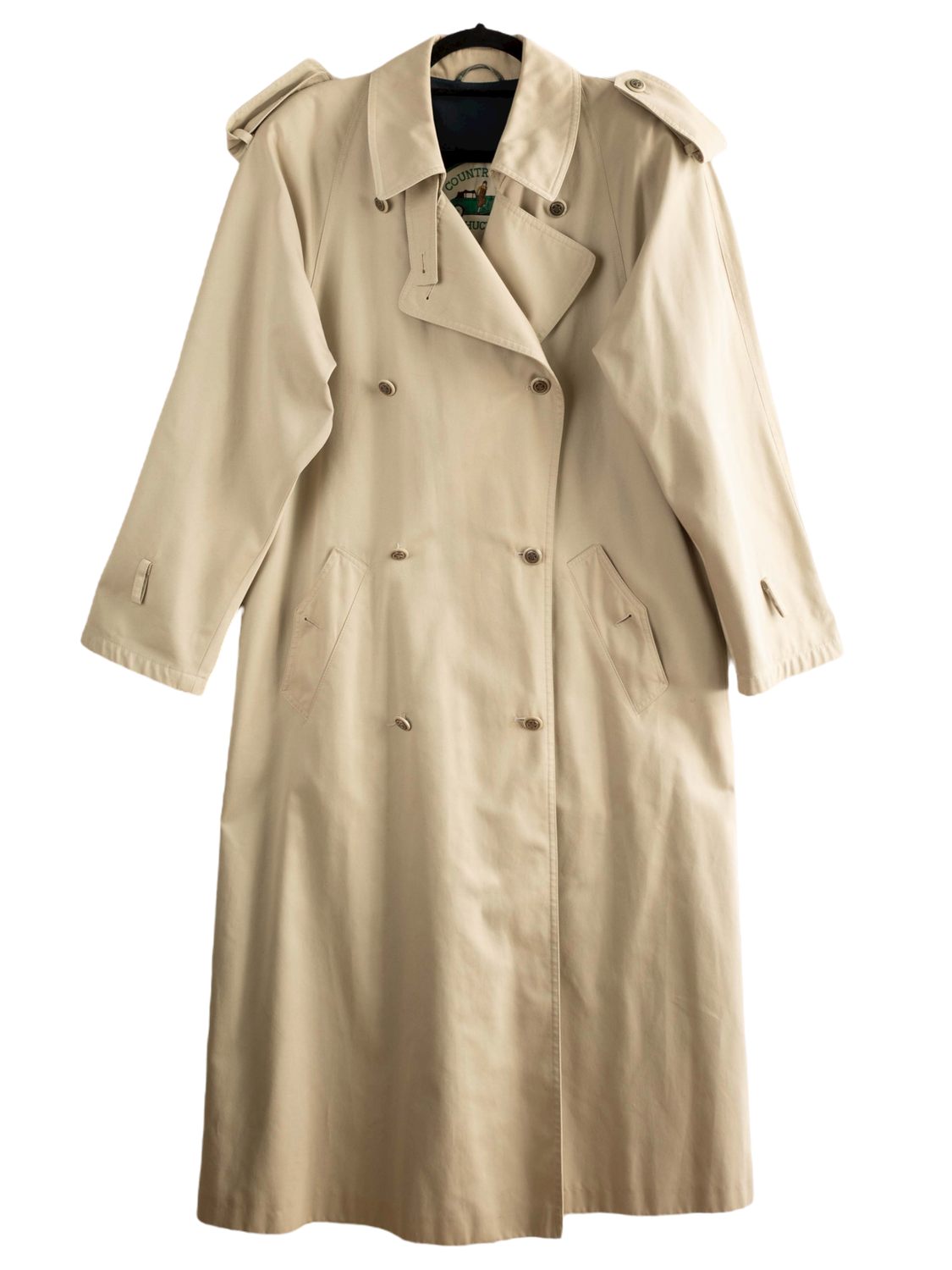 Checked Trench Coat