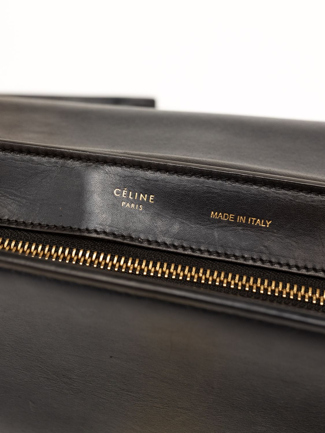 Céline Trapeze Python Bag