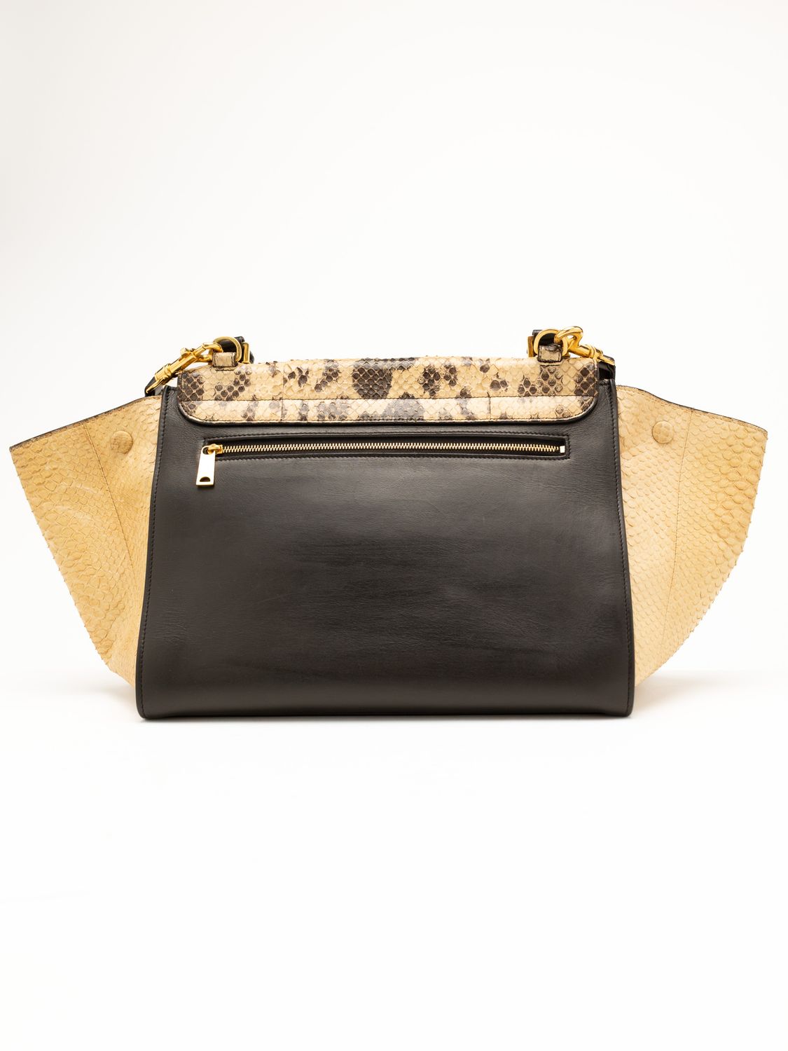 Céline Trapeze Python Bag