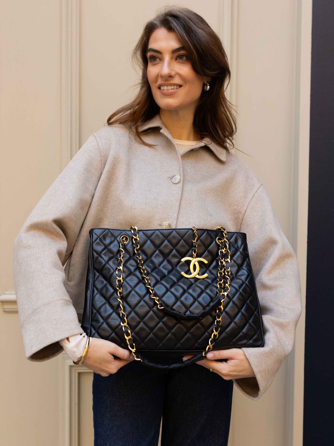 Chanel Quilted Tote Grand Bag