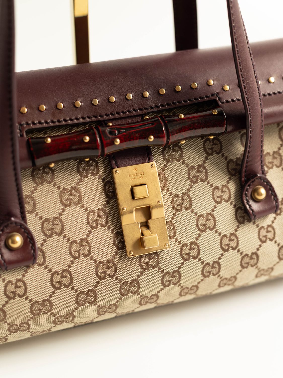 Gucci Bullet GG Burgundy Bag