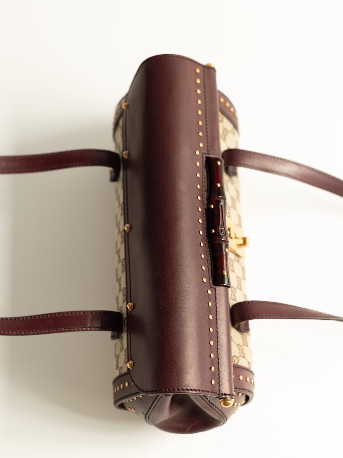 Gucci Bullet GG Supreme Burgundy Bag