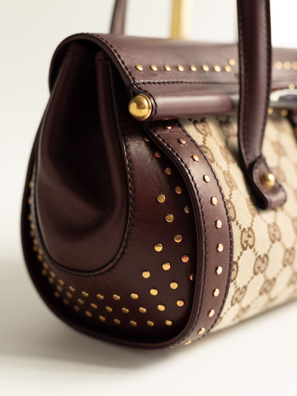 Gucci Bullet GG Supreme Burgundy Bag