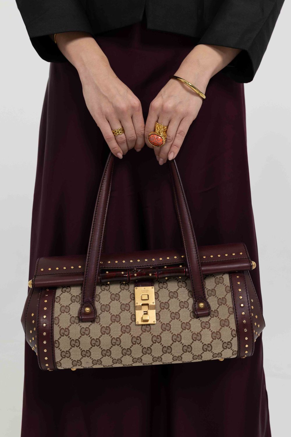 Gucci Bullet GG Burgundy Bag