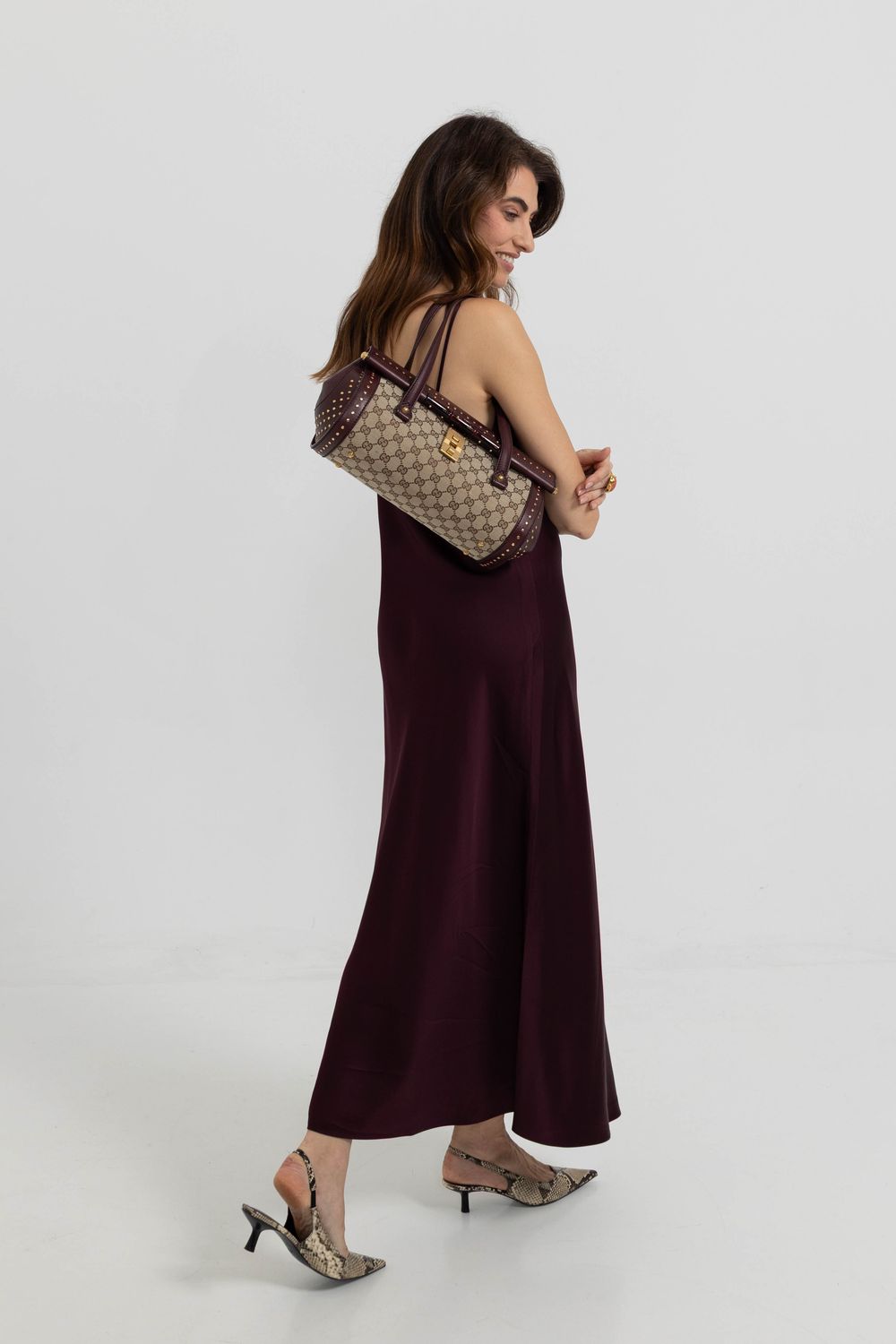 Gucci Bullet GG Burgundy Bag