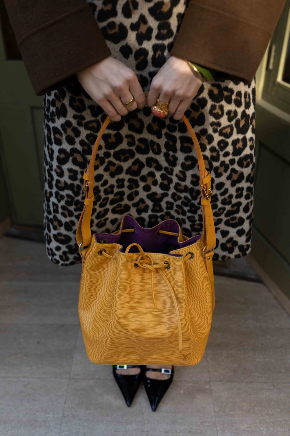 Louis Vuitton Noé Yellow Bag