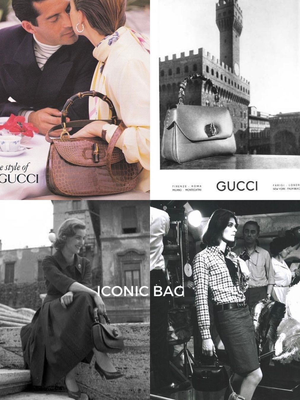 Gucci 1970s Bamboo Strap Bag