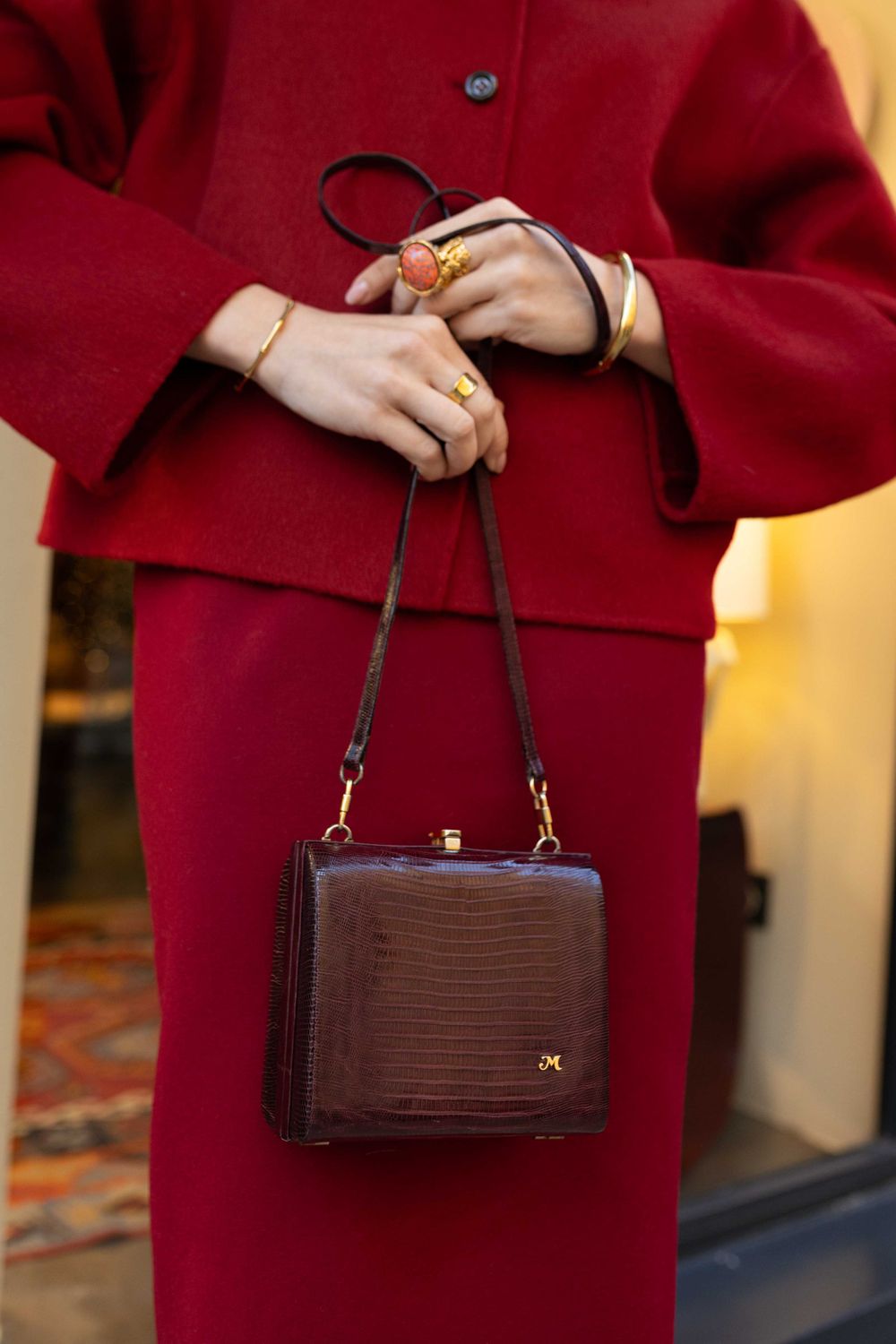 Vintage 1980s Lizard Bag